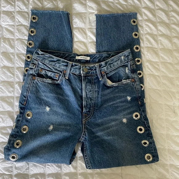 GRLFND Karolina grommet skinny denim - Picture 1 of 12